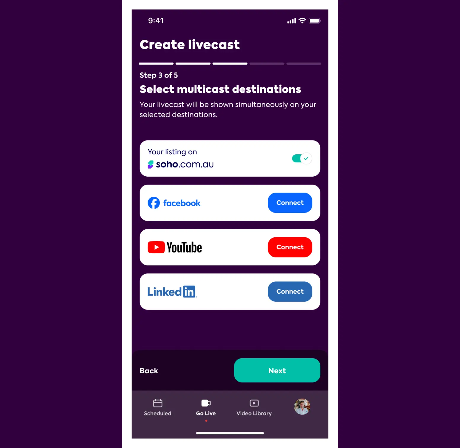 Step 4 - Connect To Social